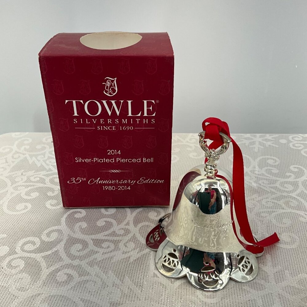 Towle 2014 35th Anniversary Edition‎ Bell Silver-Plated Ornament
